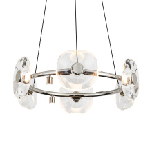 Golden 5028-6 CH - Ziva by Golden Lighting Celestia 6-light Integrated LED Chandelier in Chrome